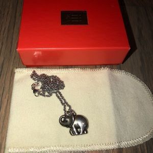 James Avery Elephant Charm with chain